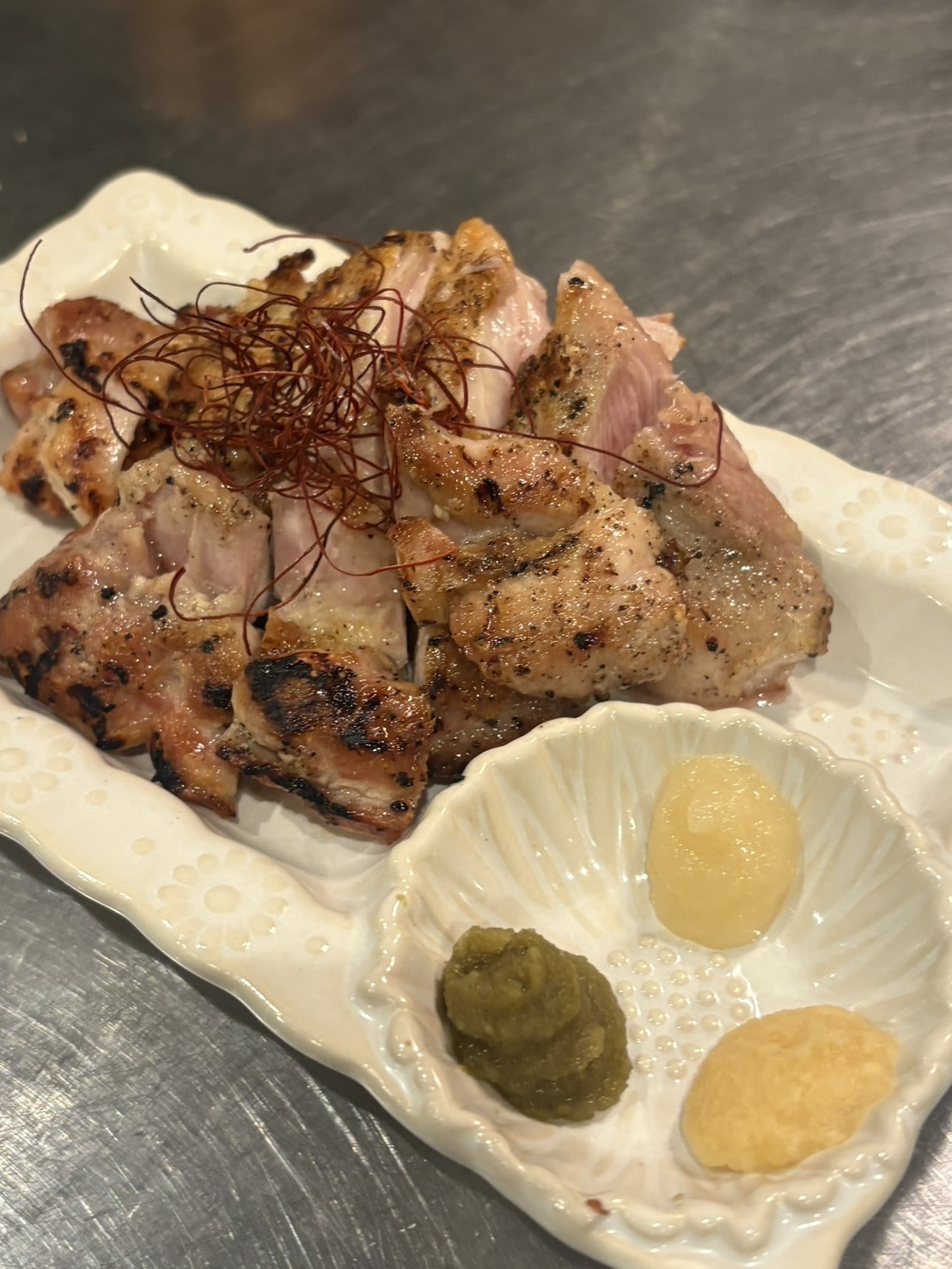 恵那鶏もも 炎の炙り焼