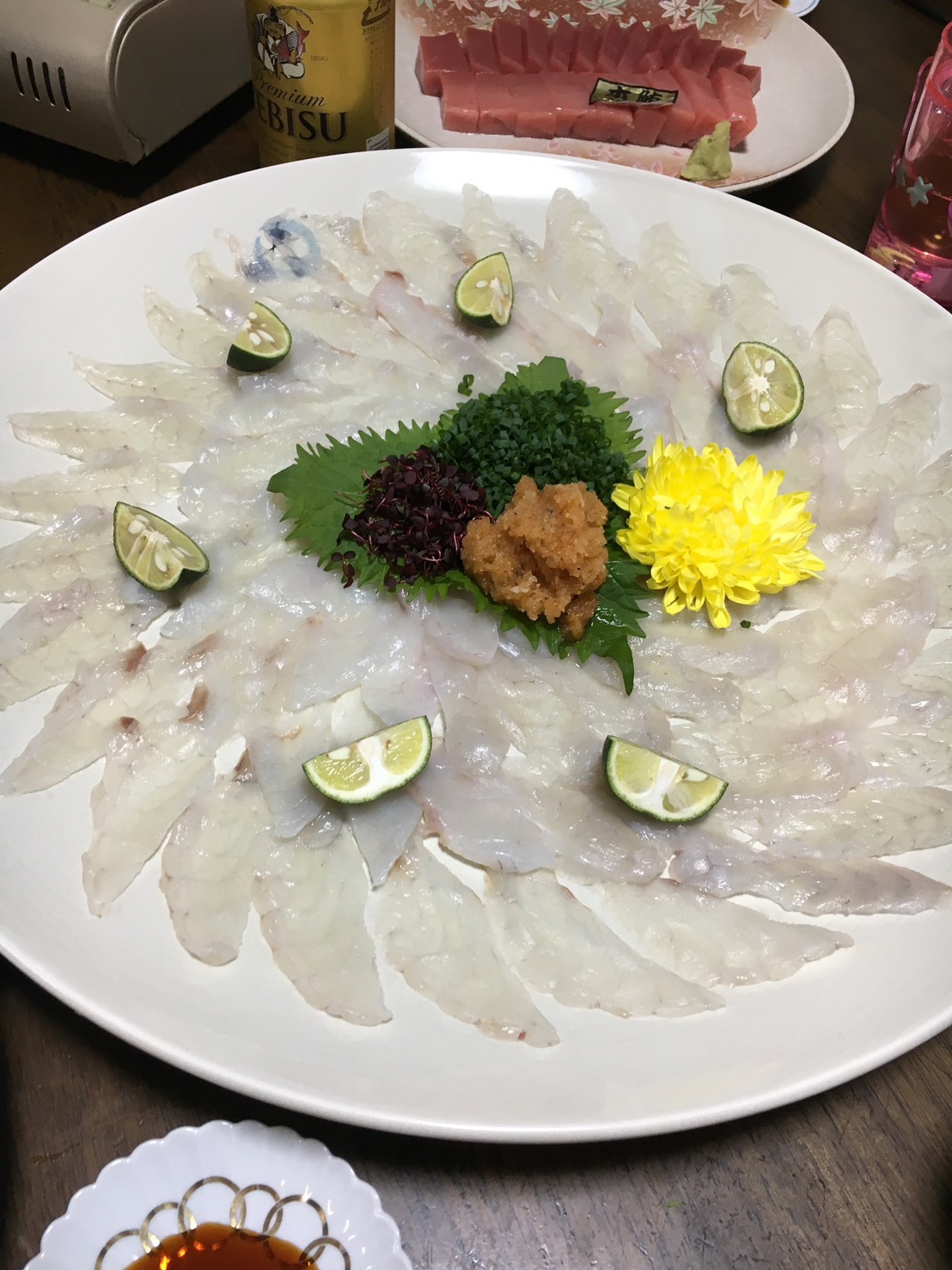 年末限定 ふぐ刺し